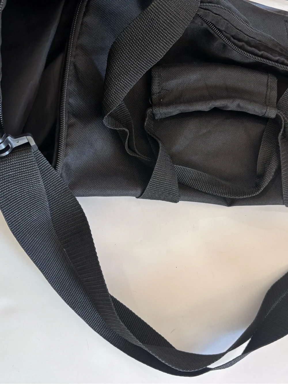 KARL LAGERFELD Duffel Bag Weekender Overnight Bag Carry On Gym Vacation Black